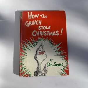 "How the Grinch Stole Christmas" By Dr. Seuss Hardcover 1957 1st Printing 1st Ed